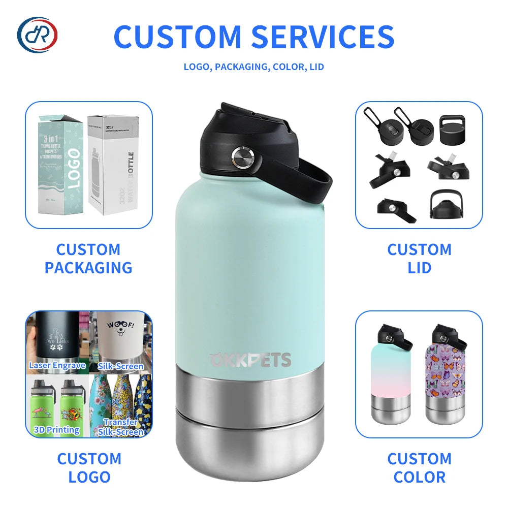 Stainless Steel Travel Food/Water Bottle