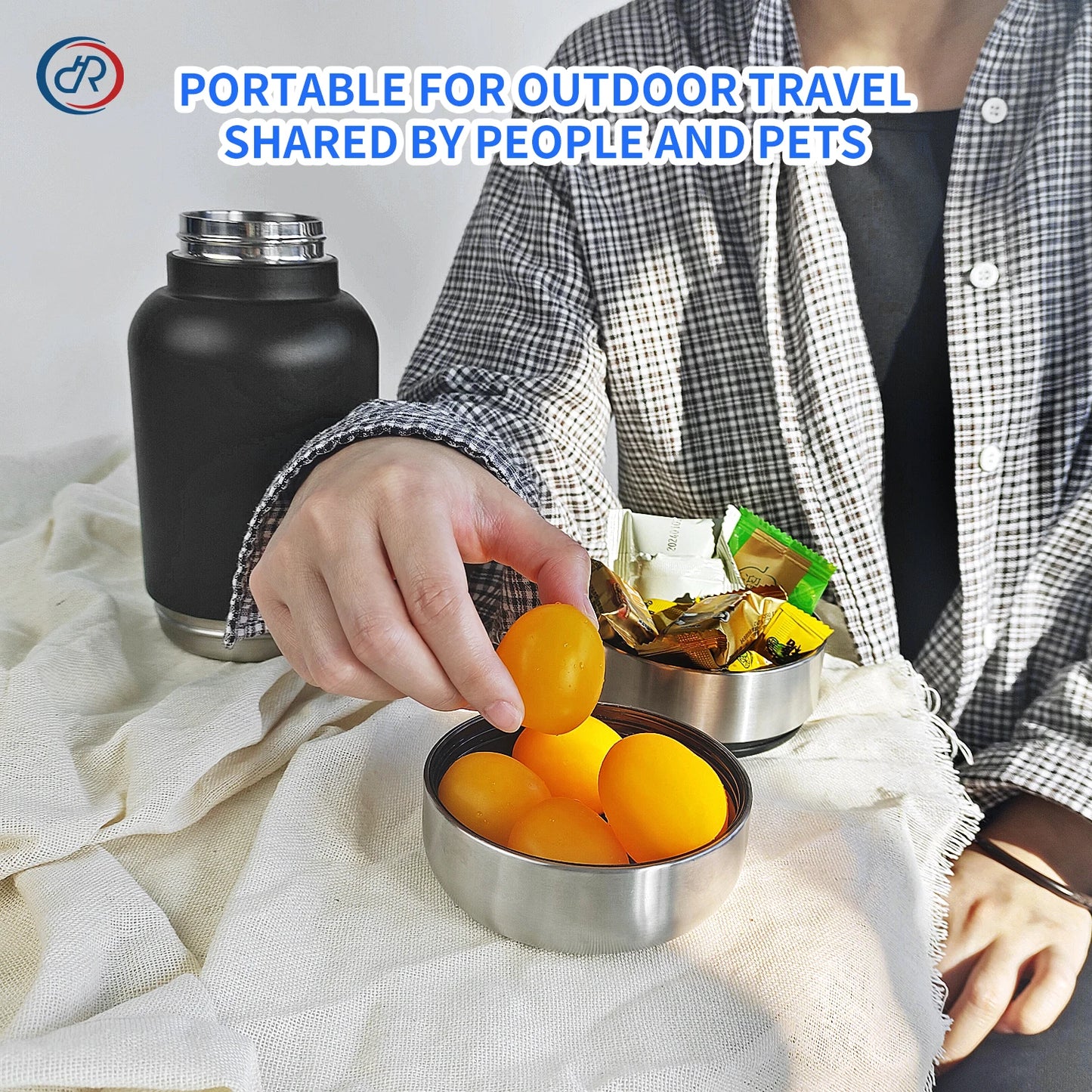 Stainless Steel Travel Food/Water Bottle