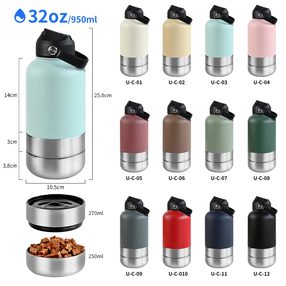Stainless Steel Travel Food/Water Bottle