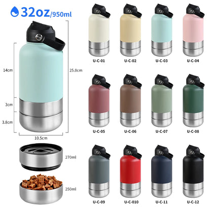Stainless Steel Travel Food/Water Bottle