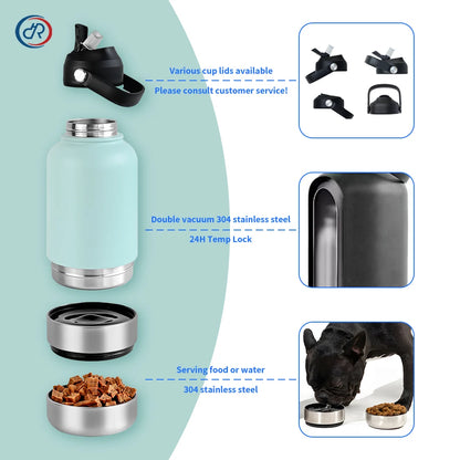 Stainless Steel Travel Food/Water Bottle